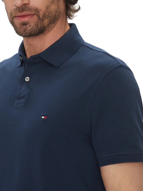 TH Regular fit short-sleeved polo shirt night sky - Polo shirt