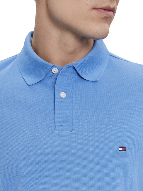 TH Regular fit short-sleeved polo shirt blue spell - Polo shirt