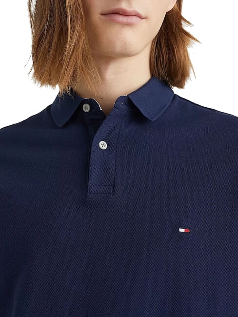 TH Regular fit short-sleeved polo shirt carbon navy - Polo shirt