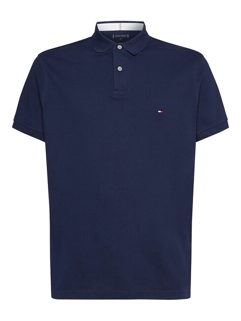 TH Regular fit short-sleeved polo shirt carbon navy - Polo shirt
