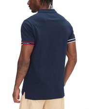 TOMMY HILFIGER TH JEANS Short-sleeved elastic polo shirt with logo dark night navy - Polo shirt - 2