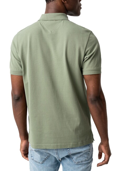 TH JEANS Short-sleeved polo shirt with logo Aruba Green - Polo shirt