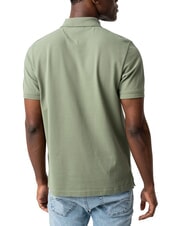 TOMMY HILFIGER TH JEANS Short-sleeved polo shirt with logo Aruba Green - Polo shirt - 2