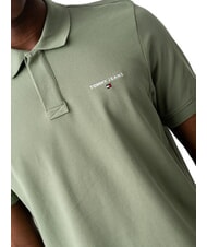 TOMMY HILFIGER TH JEANS Short-sleeved polo shirt with logo Aruba Green - Polo shirt - 3