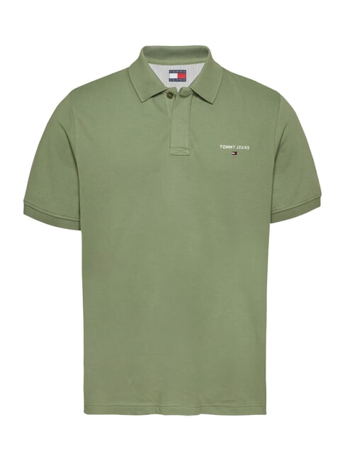 TH JEANS Short-sleeved polo shirt with logo Aruba Green - Polo shirt