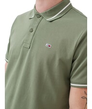 TOMMY HILFIGER TH JEANS Slim fit short-sleeved polo shirt Aruba Green - Polo shirt - 3