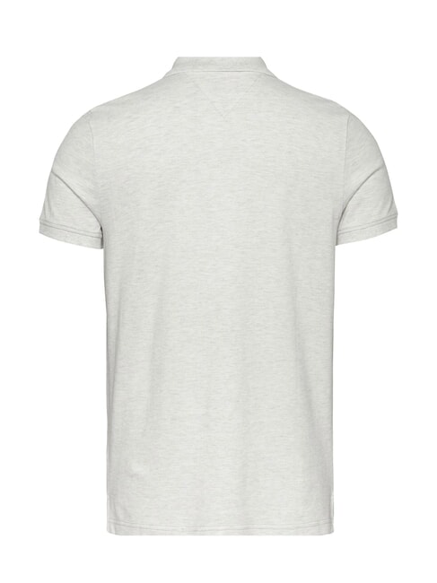 TH JEANS Short-sleeved polo shirt with flag snow white heather - Polo shirt