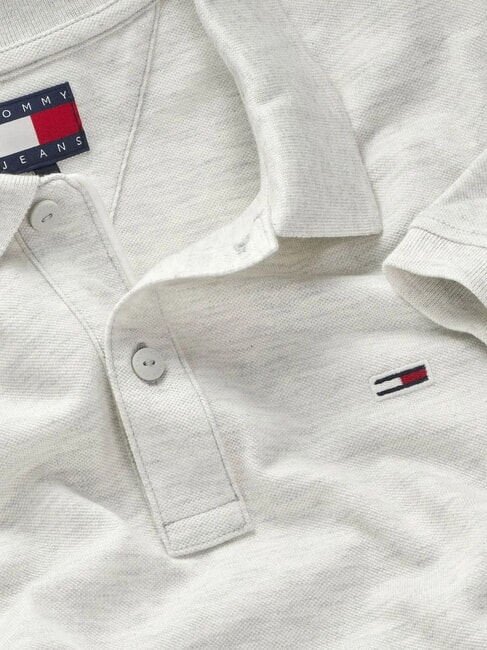 TH JEANS Short-sleeved polo shirt with flag snow white heather - Polo shirt