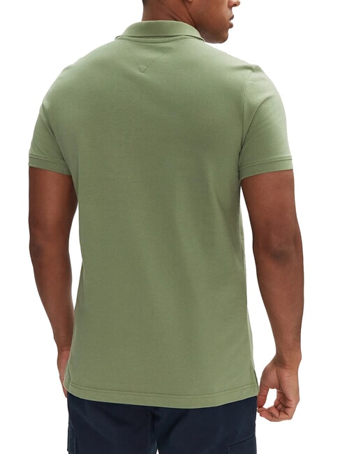 TH JEANS Short-sleeved polo shirt with flag Aruba Green - Polo shirt