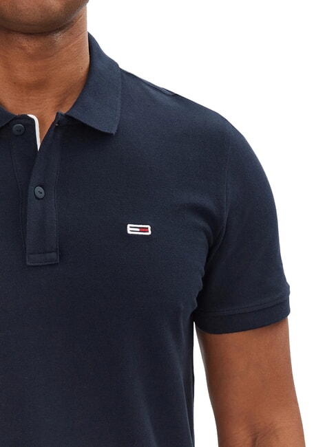 TH JEANS Short-sleeved polo shirt with flag dark night navy - Polo shirt