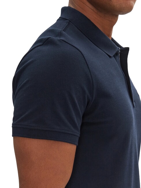 TH JEANS Short-sleeved polo shirt with flag dark night navy - Polo shirt