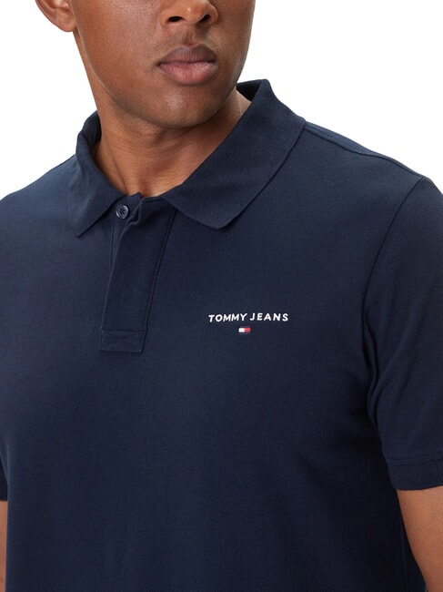 TH JEANS Short-sleeved polo shirt with logo dark night navy - Polo shirt