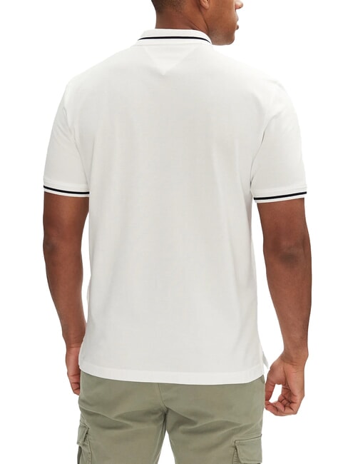 TH JEANS Slim fit short-sleeved polo shirt ecru - Polo shirt