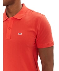TOMMY HILFIGER TH JEANS Short-sleeved polo shirt with flag bright vermilion - Polo shirt - 3