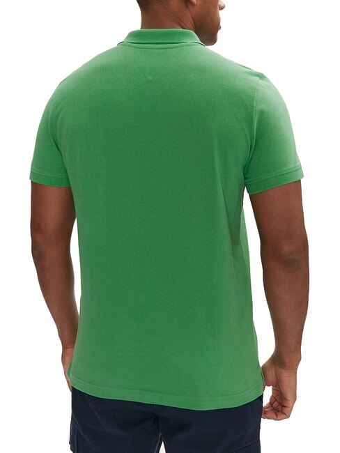 TH JEANS Short-sleeved polo shirt with flag coastal green - Polo shirt