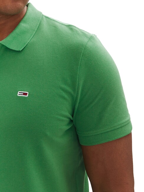 TH JEANS Short-sleeved polo shirt with flag coastal green - Polo shirt