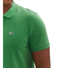 TOMMY HILFIGER TH JEANS Short-sleeved polo shirt with flag coastal green - Polo shirt - 3