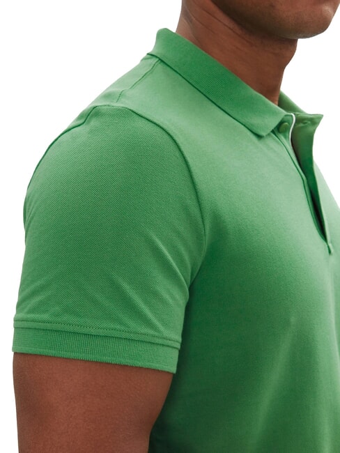 TH JEANS Short-sleeved polo shirt with flag coastal green - Polo shirt
