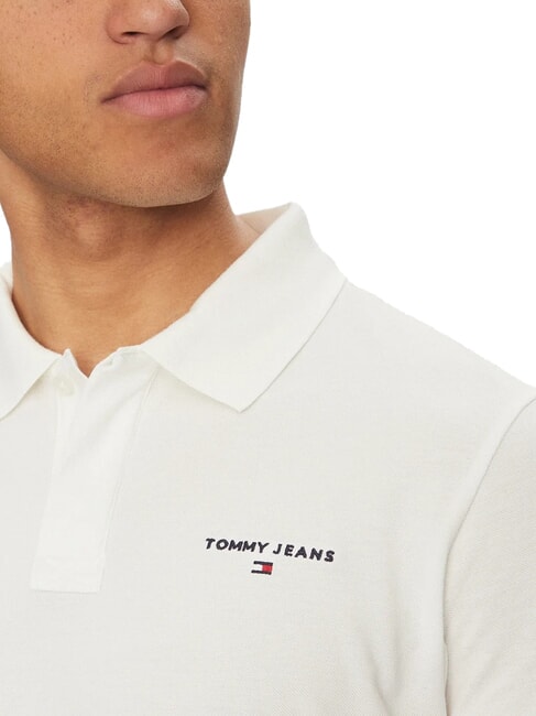 TH JEANS Short-sleeved polo shirt with logo ecru - Polo shirt
