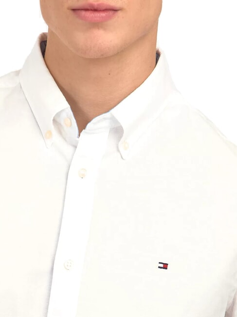 TH Long-sleeved stretch cotton shirt PVH Classic White - Men's Shirts