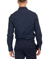 TOMMY HILFIGER TH Long-sleeved stretch cotton shirt navy blazer - Men's Shirts - 2