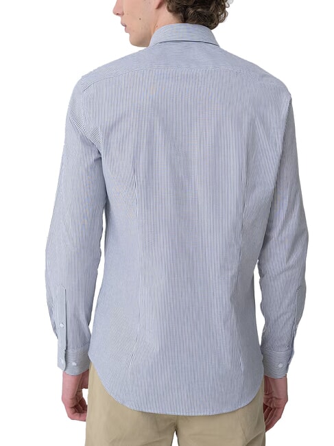 TH Long-sleeved shirt dark sapphire / white stripes - Men's Shirts