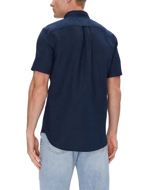 TH Short-sleeved button-down shirt carbon navy - Men's Shirts