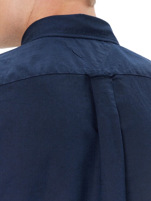 TH Short-sleeved button-down shirt carbon navy - Men's Shirts