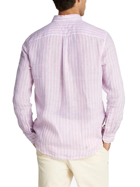 TH Regular fit striped linen shirt classic pink / stripe - Men's Shirts