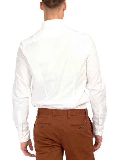 TH Long-sleeved stretch cotton shirt PVH Classic White - Men's Shirts