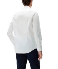 TOMMY HILFIGER TH Long-sleeved stretch cotton shirt - Men's Shirts