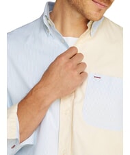 TOMMY HILFIGER TH Color block long-sleeved shirt breezy blue - Men's Shirts - 3