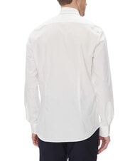 TOMMY HILFIGER TH Long-sleeved stretch cotton shirt optical white - Men's Shirts - 2