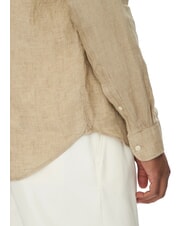TOMMY HILFIGER TH Regular fit long-sleeved linen shirt sandalwood - Men's Shirts - 4