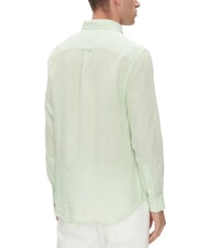 TOMMY HILFIGER TH Regular fit long-sleeved linen shirt opal green - Men's Shirts - 2