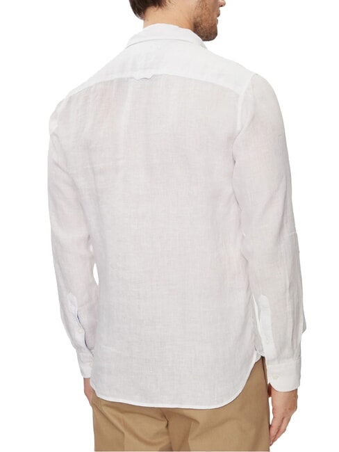 TH Regular fit long-sleeved linen shirt optical white - Men's Shirts