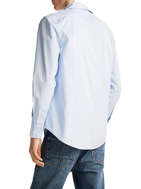 TH Long-sleeved cotton shirt sweet blue - Men's Shirts