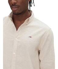 TOMMY HILFIGER TH JEANS Long-sleeved linen blend shirt relic tan - Men's Shirts - 3
