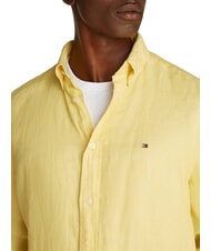 TOMMY HILFIGER TH Regular fit long-sleeved linen shirt lemongrass - Men's Shirts - 3