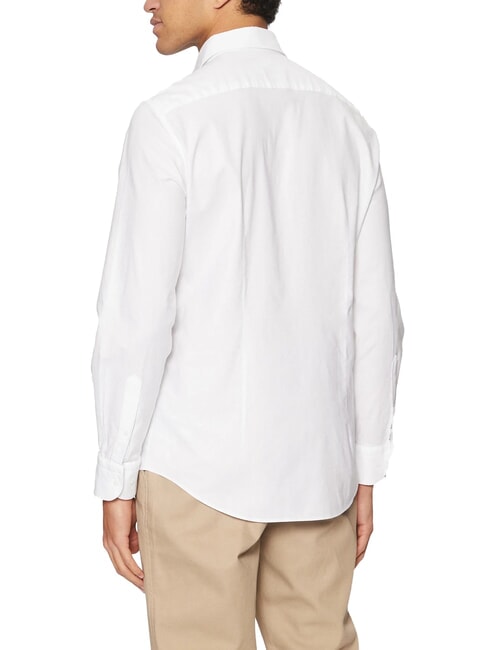 TH Slim fit long-sleeved shirt optical white - Men's Shirts