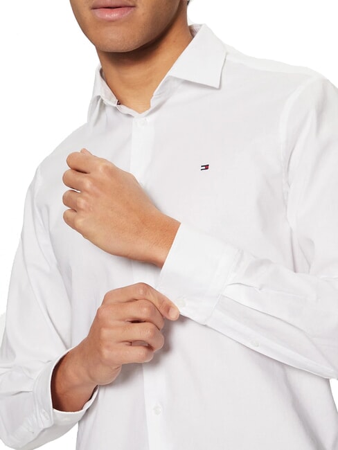 TH Slim fit long-sleeved shirt optical white - Men's Shirts