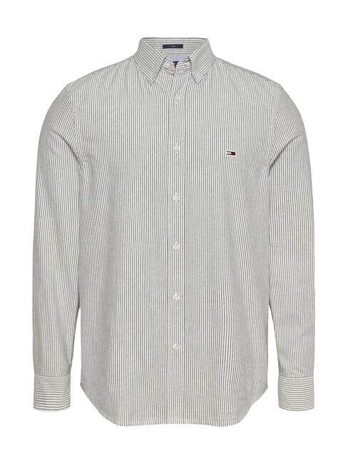 TH JEANS Long-sleeved striped shirt dark night navy - Men's Shirts