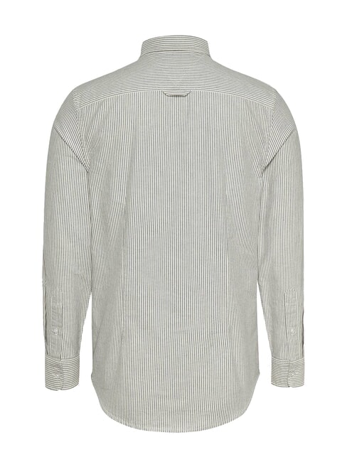 TH JEANS Long-sleeved striped shirt dark night navy - Men's Shirts