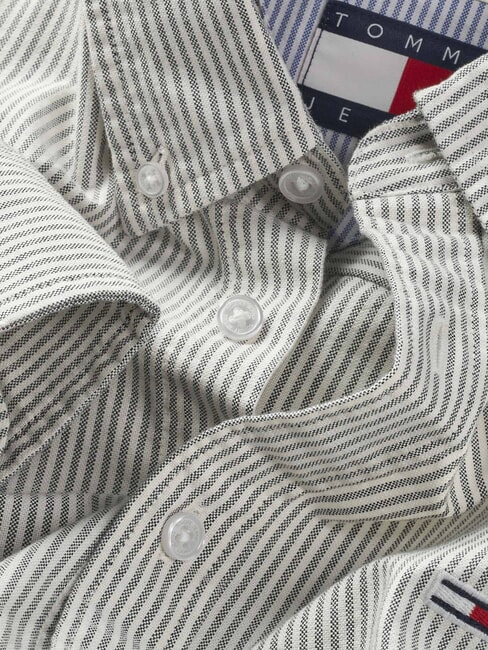 TH JEANS Long-sleeved striped shirt dark night navy - Men's Shirts