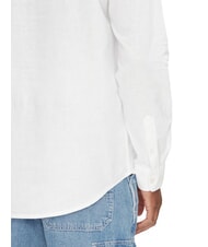 TOMMY HILFIGER TH JEANS Linen blend mandarin collar shirt ecru - Men's Shirts - 4