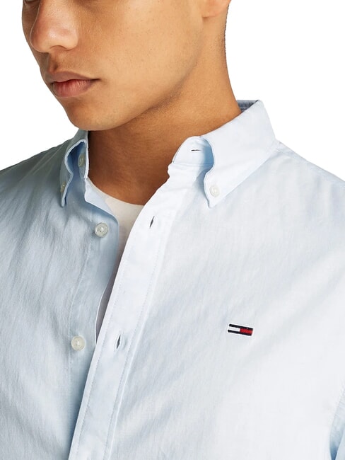 TH JEANS Long-sleeved linen blend shirt sweet blue - Men's Shirts