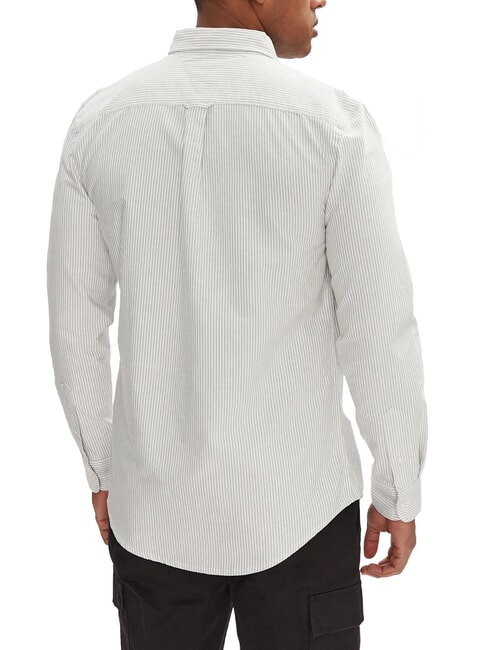 TH JEANS Long-sleeved striped shirt Aruba green stripe - Men's Shirts