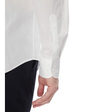 TOMMY HILFIGER TH Long-sleeved stretch cotton shirt optical white - Men's Shirts - 4