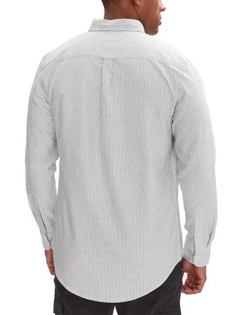 TH JEANS Long-sleeved striped shirt desert sky / ivory petal - Men's Shirts