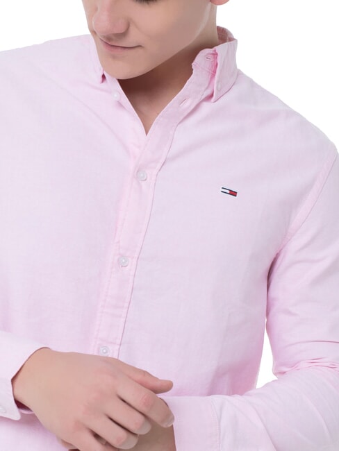 TH JEANS Regular fit Oxford shirt pink sugar stripe - Men's Shirts